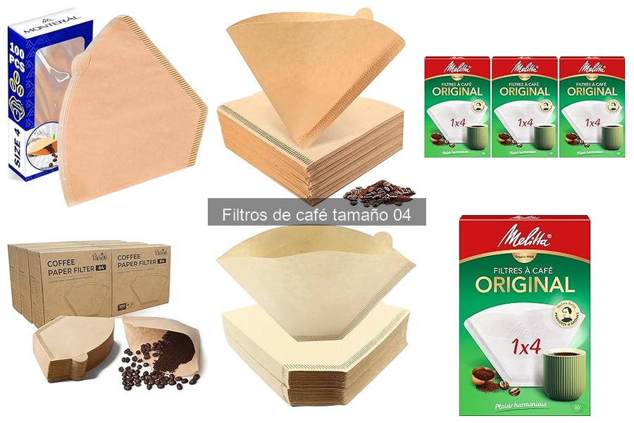 Opiniones sobre filtros de café tamaño 04 de marcas populares