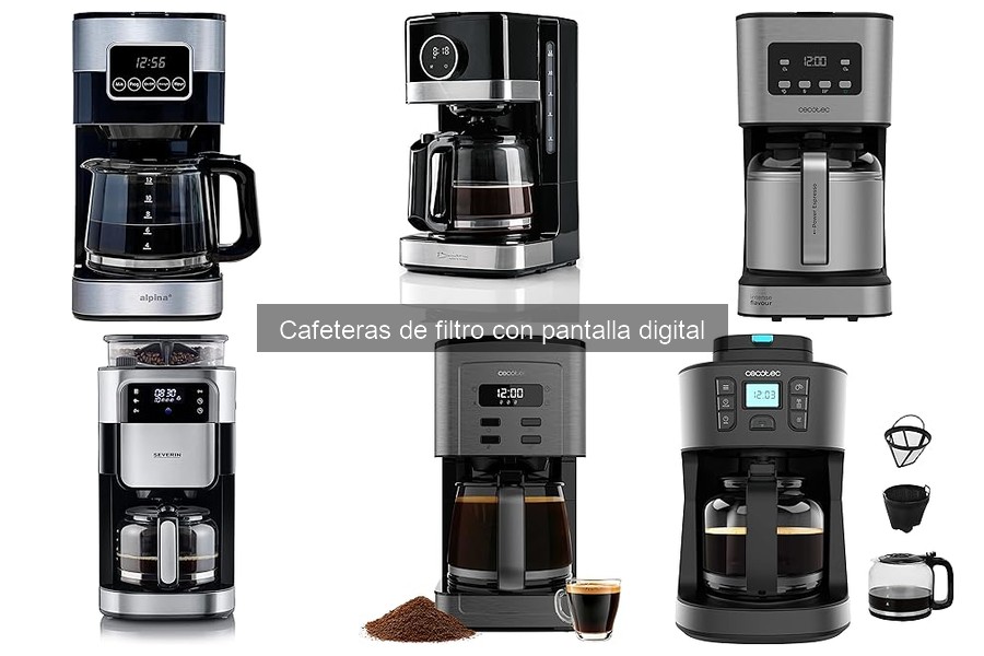 Precios de cafeteras de filtro con pantalla digital en 2023
