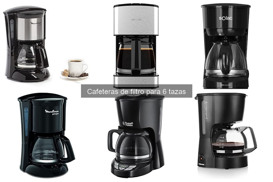 Precios de cafeteras de filtro para 6 tazas: guía completa