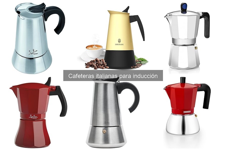 Precios de cafeteras italianas para inducción en 2023