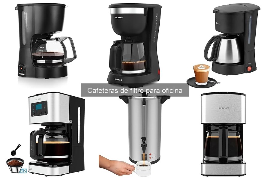 Precios promedio de cafeteras de filtro para oficina