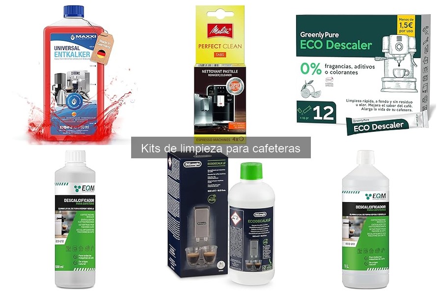 Precios promedio de kits de limpieza para cafeteras