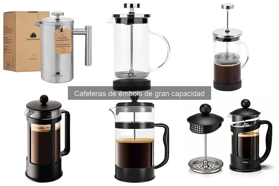 Problemas comunes al usar cafeteras de émbolo de gran capacidad