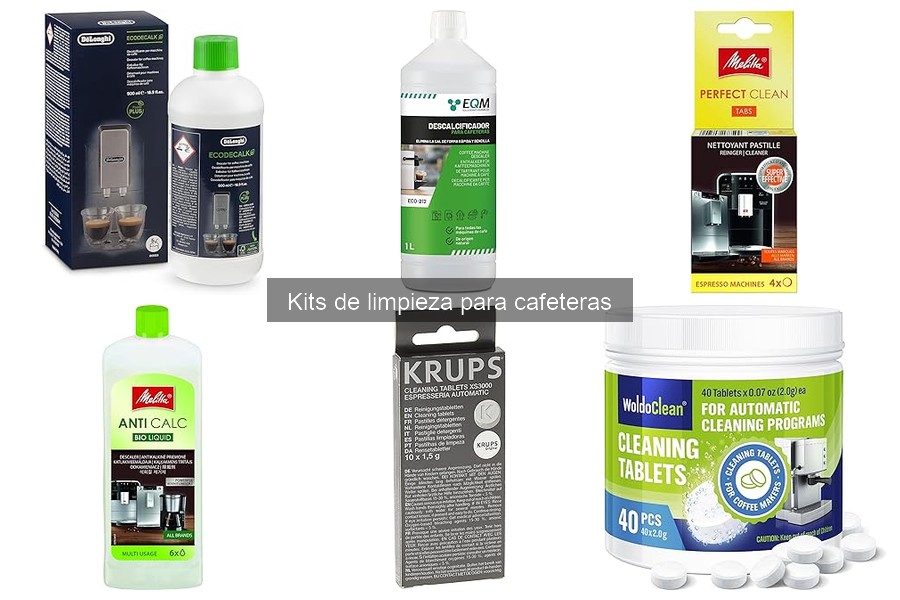 Productos Esenciales en un Kit de Limpieza para Cafeteras