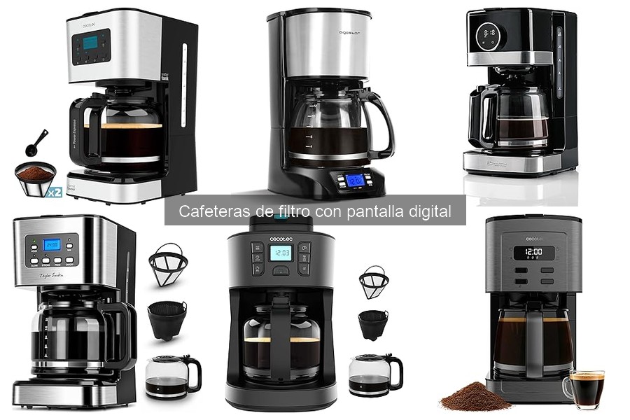 ¿Qué es una cafetera de filtro con pantalla digital?