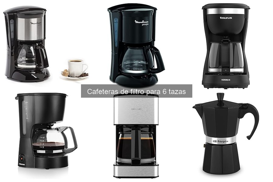 ¿Qué es una cafetera de filtro para 6 tazas?