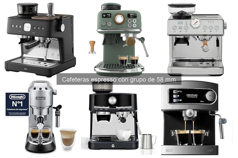 ¿Qué es una cafetera espresso con grupo de 58 mm?