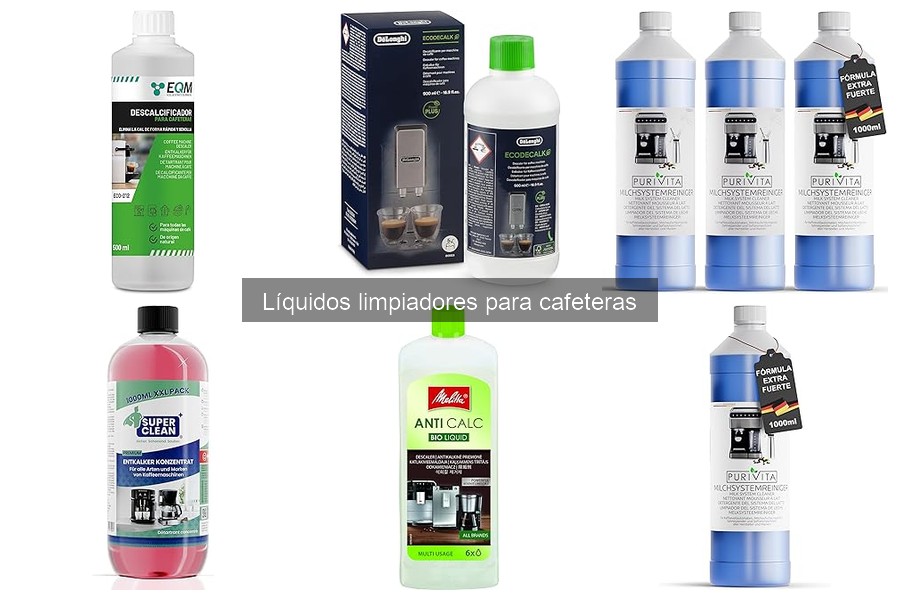 ¿Qué son los líquidos limpiadores para cafeteras?