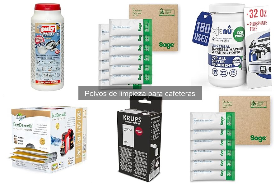 ¿Qué son los polvos de limpieza para cafeteras?