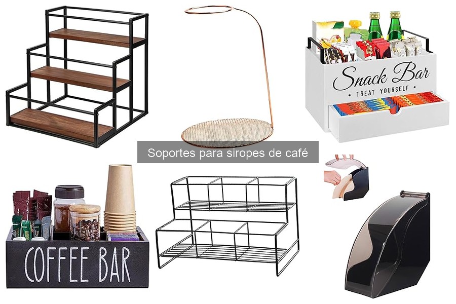 ¿Qué son los soportes para siropes de café?