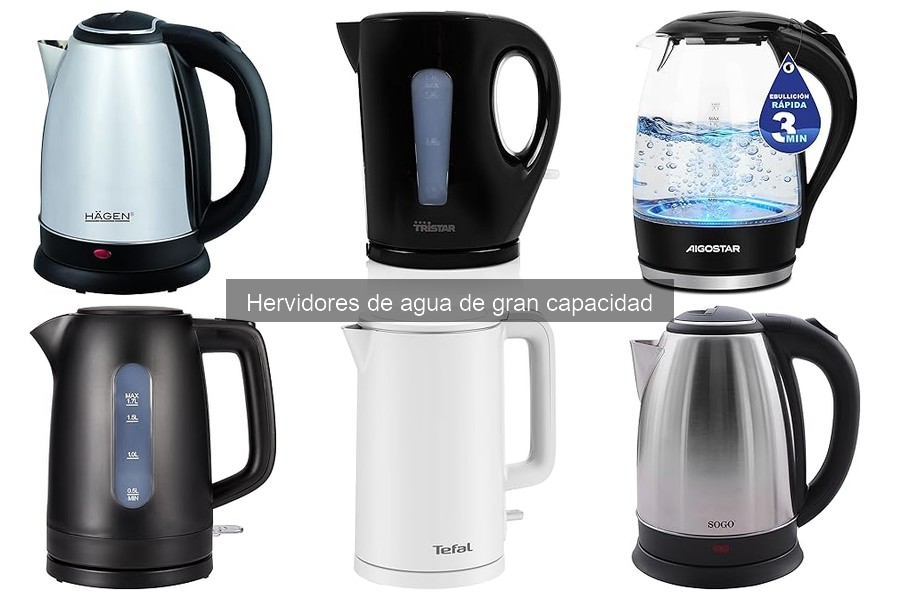 Recetas creativas para hervidores de agua de gran capacidad