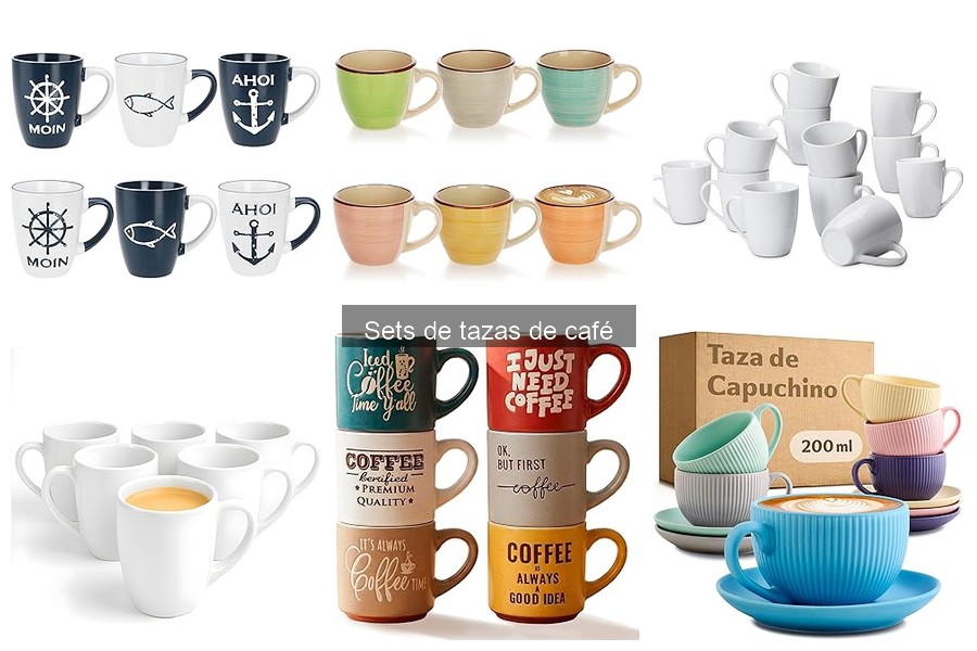 Sets de tazas de café ideales para eventos y reuniones