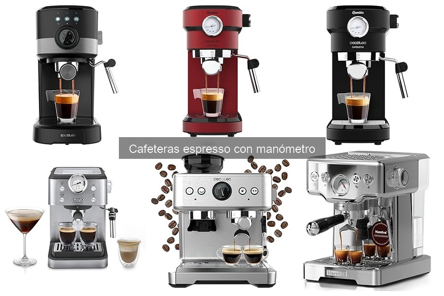 Soluciona problemas de presión en cafeteras espresso con manómetro