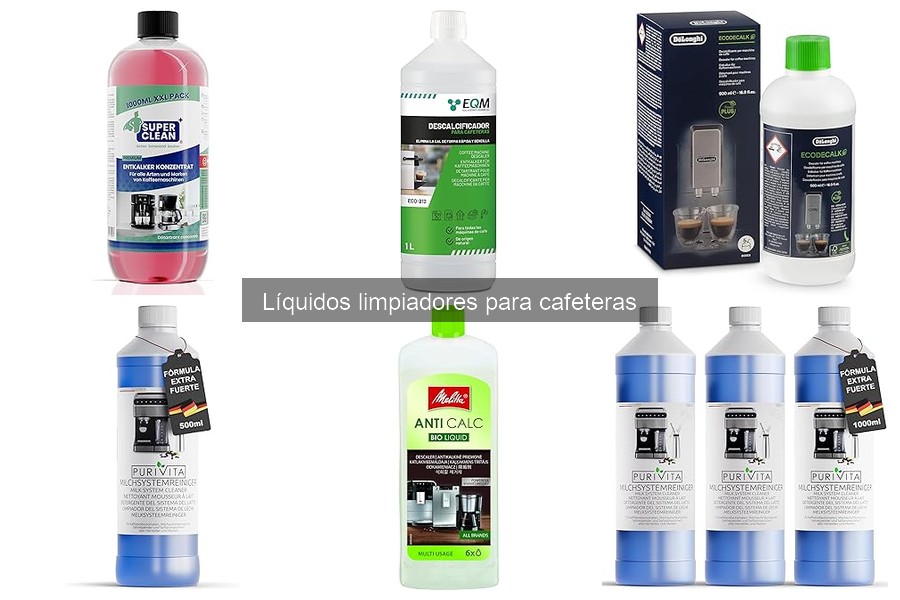 ¿Son seguros los líquidos limpiadores para cafeteras?