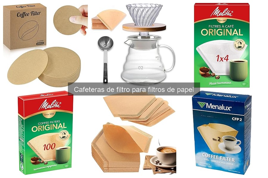 Tipos de cafeteras de filtro para filtros de papel