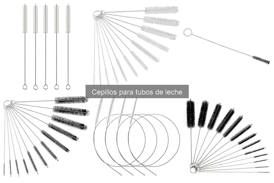 Tipos de cepillos para tubos de leche: ¡conoce sus características!