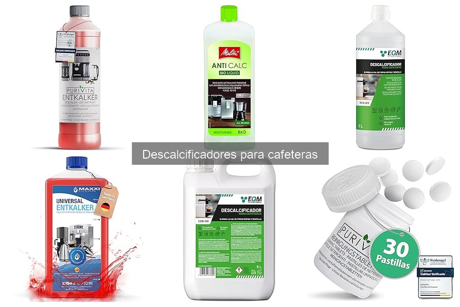 Tipos de descalcificadores para cafeteras: guía completa