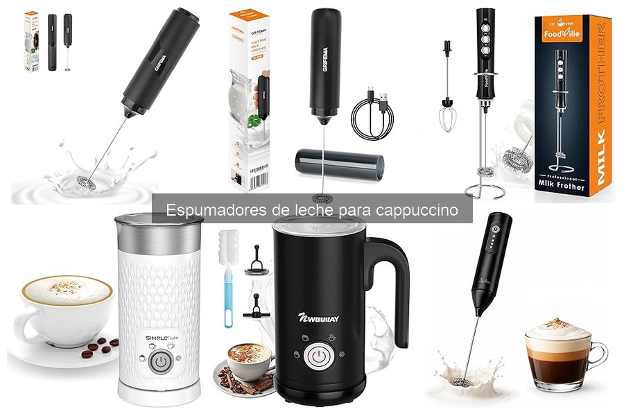 Tipos de espumadores de leche: manuales y eléctricos