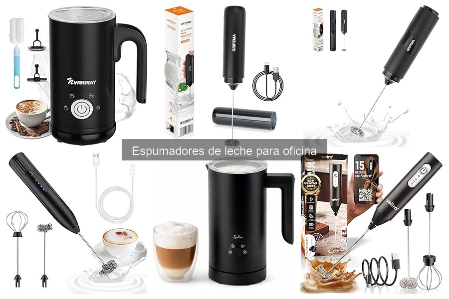 Tipos de espumadores de leche para oficina: Guía práctica