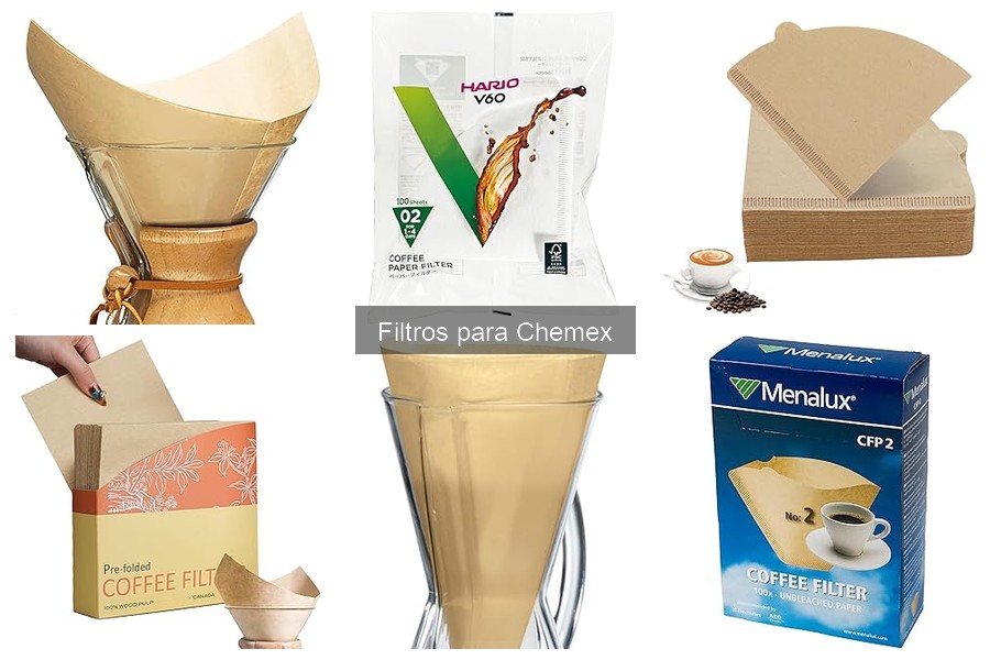 Tipos de filtros para Chemex y sus características principales