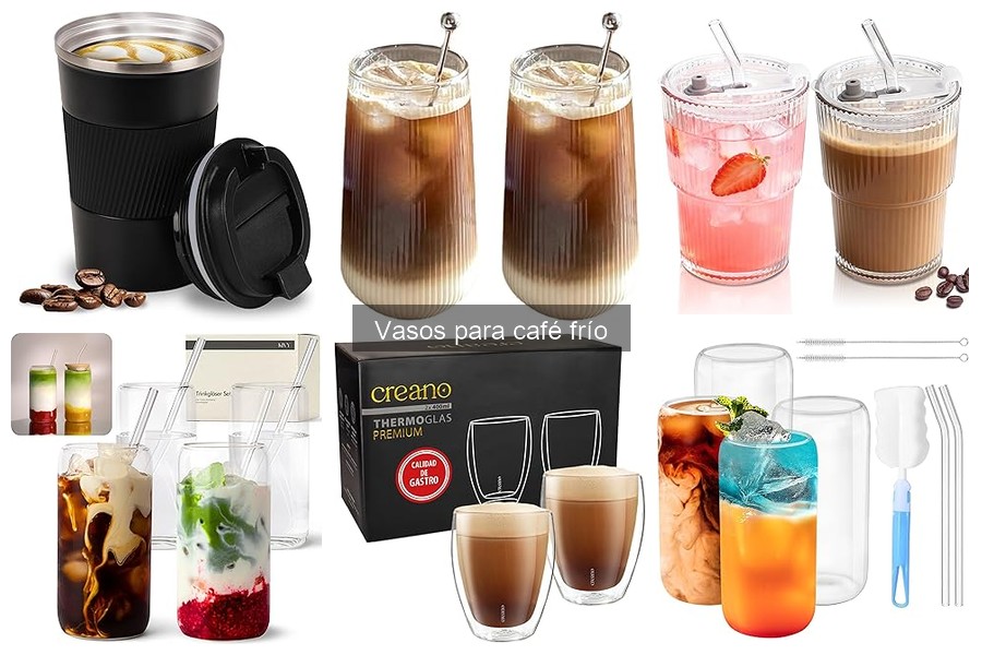 Tipos de vasos para café frío: guía de materiales y diseños