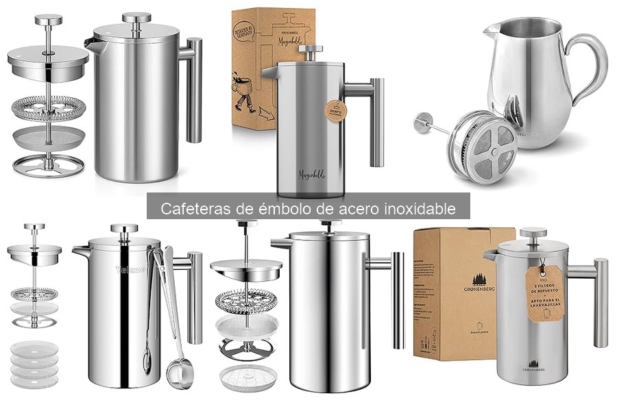 Ventajas y desventajas de cafeteras de émbolo de acero inoxidable