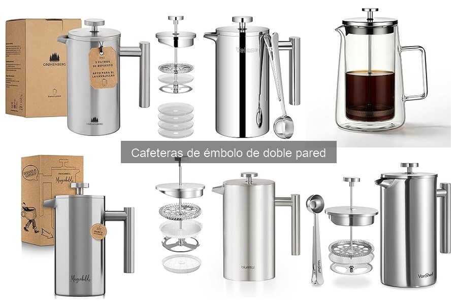 Ventajas y Desventajas de Cafeteras de Émbolo de Doble Pared