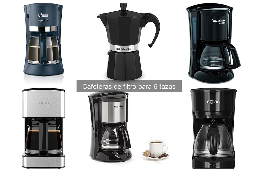 Ventajas y desventajas de las cafeteras de filtro para 6 tazas